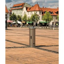 Coloana de energie bolard din inox cu prize CEE 16/32A 400V Schuko 2x230V  RCBO și racord de apa ESP24.3