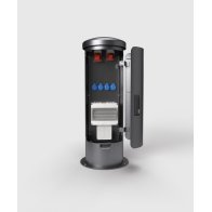 Coloana de energie bolard din inox cu prize CEE 16/32A 400V Schuko 2x230V  RCBO și racord de apa ESP24.3