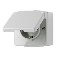 Jung 620W ,Priză schuko® IP44 pentru pozare aparenta cal. industrială 16 A/250 V ~