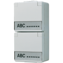 Jung 622NAW ,Priză dublă schuko® IP44 pentru pozare aparenta cal. industrială 16 A/250 V ~