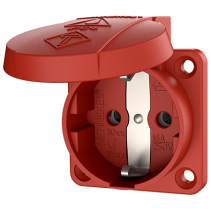 Mennekes 11013 ,Priza modulara CEE pentru montajul in carcase sau canale SCHUKO , 16A 2 poli +E , 230V , IP54 , RT