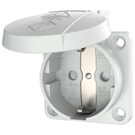 Mennekes 11060 ,Priza modulara CEE pentru montajul in carcase sau canale SCHUKO , 16A 2 poli +E , 230V , IP54 , GR