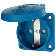 Mennekes 11061 ,Priza modulara CEE pentru montajul in carcase sau canale SCHUKO , 16A 2 poli +E , 230V , IP54 , BL