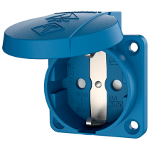 Mennekes 11081 ,Priza modulara CEE pentru montajul in carcase sau canale SCHUKO , 16A 2 poli +E , 230V , IP54 , BL