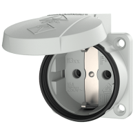 Mennekes 11310 ,Priza modulara CEE pentru montajul in carcase sau canale SCHUKO , 16A 2 poli +E , 230V , IP54 , GR