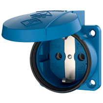Mennekes 11311 ,Priza modulara CEE pentru montajul in carcase sau canale SCHUKO , 16A 2 poli +E , 230V , IP54 , BL