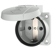 Mennekes 11330 ,Priza modulara CEE pentru montajul in carcase sau canale SCHUKO , 16A 2 poli +E , 230V , IP54 , GR