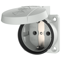 Mennekes 11330 ,Priza modulara CEE pentru montajul in carcase sau canale SCHUKO , 16A 2 poli +E , 230V , IP54 , GR