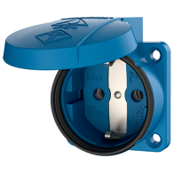 Mennekes 11331 ,Priza modulara CEE pentru montajul in carcase sau canale SCHUKO , 16A 2 poli +E , 230V , IP54 , BL