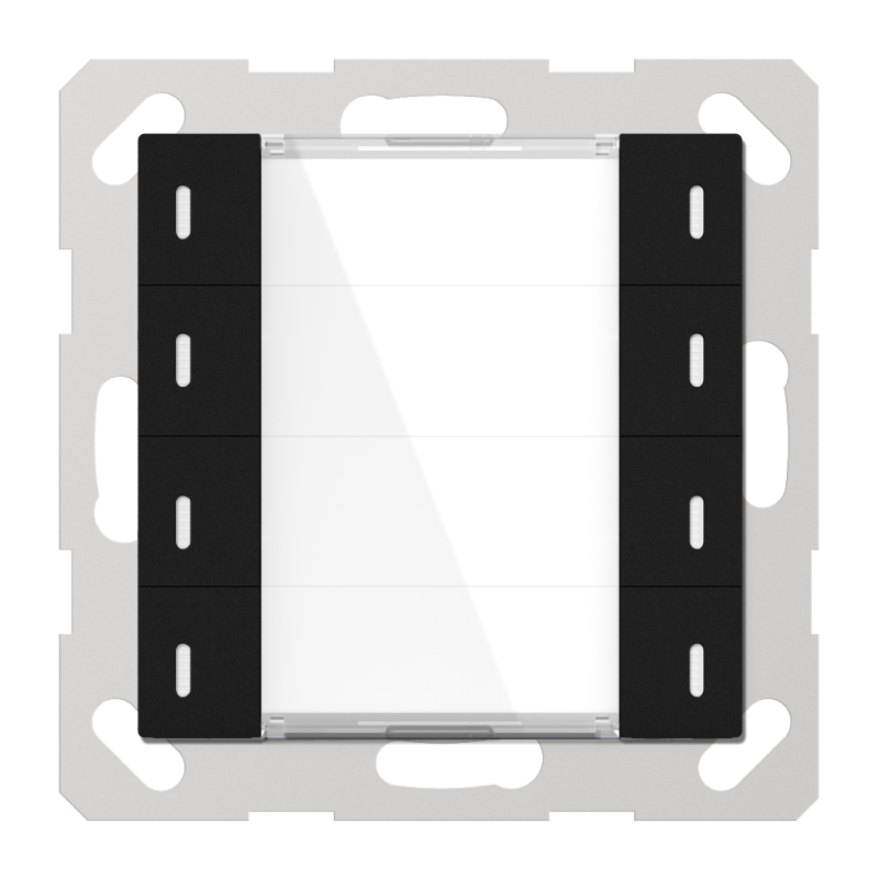 Buton multifuncțional 4C  ADVANCE+, negru cu senzor de temperatură - ADV-08/02.1.03