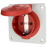Mennekes 11013F ,Priză SCHUKO rot IP54 RT 16A 2 poli +E 230V