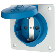Mennekes 11031F ,Priză SCHUKO albastră IP54 BL 16A 2 poli +E 230V