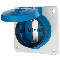 Mennekes 11311F ,Priză SCHUKO albastră , 16A 2 poli +E 230V , IP54