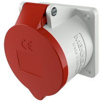 Mennekes 1276 ,Priza modulara CEE pentru montajul in carcase sau canale TA , 32A 5 poli 6h 400V , IP44