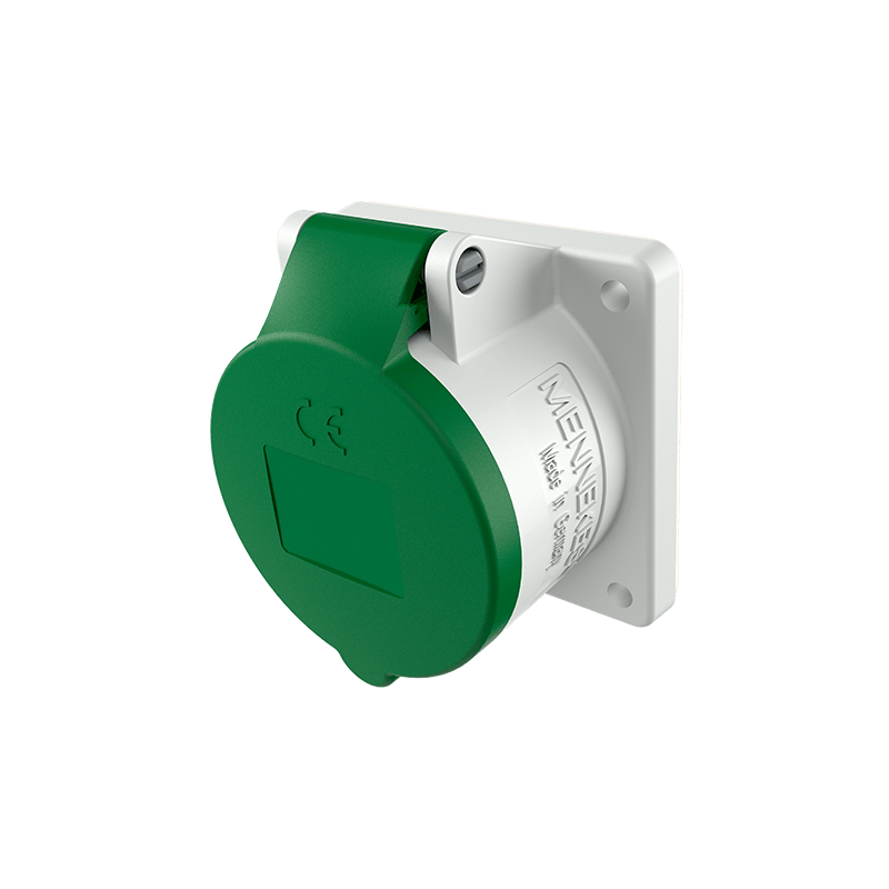 Mennekes 1393 ,Priza modulara CEE pentru montajul in carcase sau canale , 16A 4 poli 2h- 50-500V , IP44