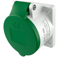 Mennekes 1404 ,Priza modulara CEE pentru montajul in carcase sau canale , 16A 4 poli 10h- 50-500V , IP44