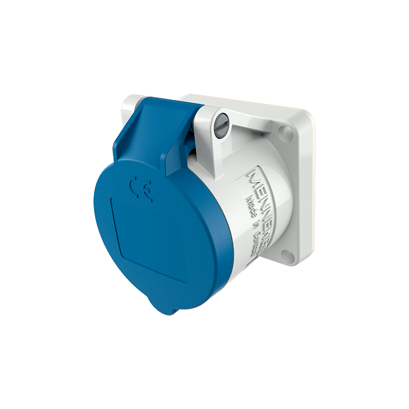 Mennekes 1619 ,Priza modulara CEE pentru montajul in carcase sau canale TwinCONTACT , 16A 3 poli 6h 230V , IP44