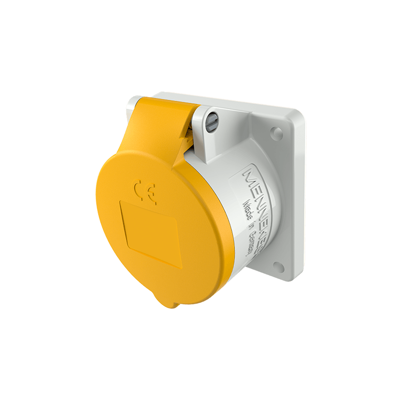 Mennekes 1667 ,Priza modulara CEE pentru montajul in carcase sau canale TwinCONTACT 16A 3 poli 4h 110V , IP44