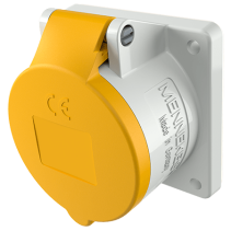 Mennekes 1672 ,Priza modulara CEE pentru montajul in carcase sau canale TwinCONTACT 16A 4 poli , 4h , 110V , IP44
