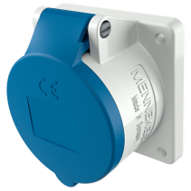 Mennekes 1787 ,Priza modulara CEE pentru montajul in carcase sau canale TwinCONTACT 32A 3 poli 6h 230V , IP44