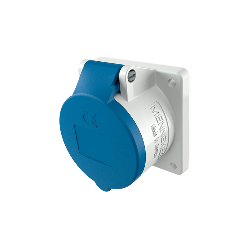 Mennekes 1796 ,Priza modulara CEE pentru montajul in carcase sau canale TwinCONTACT 32A 5 poli 9h 230V , IP44