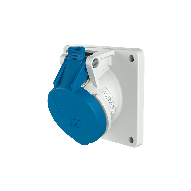 Mennekes 3036 ,Priza modulara CEE pentru montajul in carcase sau canale schräg , 16A 3 poli 6h 230V , IP44