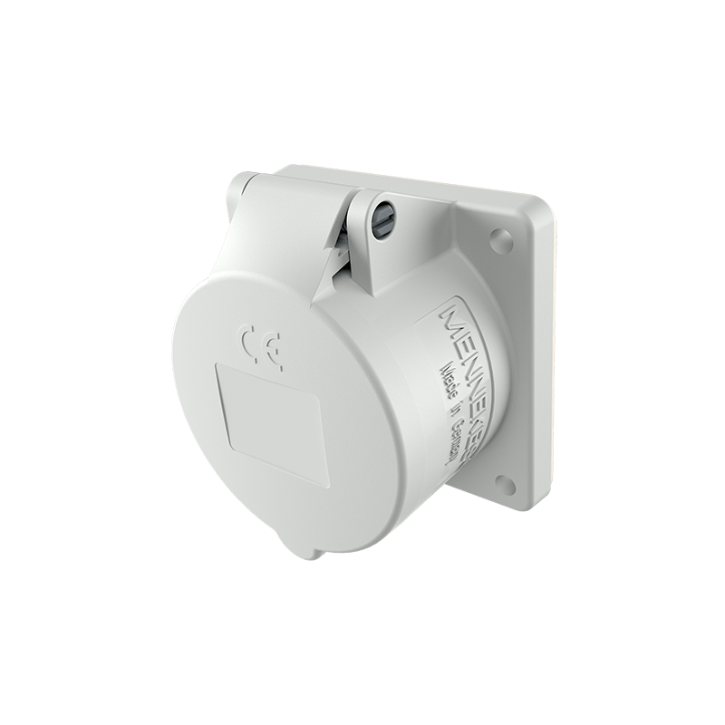 Mennekes 3052 ,Priza modulara CEE pentru montajul in carcase sau canale , 16A 4 poli 12h , nach TR , IP44