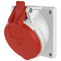 Mennekes 3093 ,Priza modulara CEE pentru montajul in carcase sau canale schräg , 16A 5 poli 6h 400V , IP44