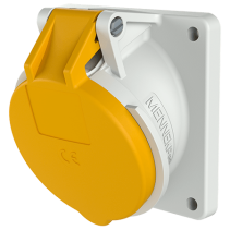 Mennekes 3110 ,Priza modulara CEE pentru montajul in carcase sau canale schräg , 32A 3 poli 4h 110V , IP44