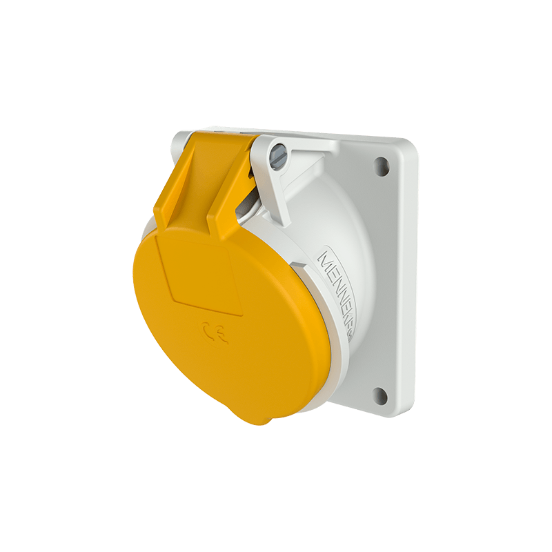 Mennekes 3110 ,Priza modulara CEE pentru montajul in carcase sau canale schräg , 32A 3 poli 4h 110V , IP44