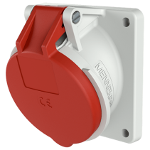 Mennekes 3136 ,Priza modulara CEE pentru montajul in carcase sau canale schräg , 32A 4 poli 6h 400V , IP44
