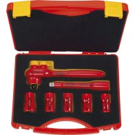 Set clichete VDE, sortiment 3/8", 7 bucati, izolat  1000 V