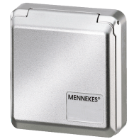 Mennekes 4904 ,Cepex-Priza modulara CEE pentru montajul in carcase sau canale SCHUKO 16A 2 poli 230V IP44