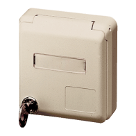 Mennekes 4977 ,Cepex-Priza modulara CEE pentru montajul in carcase sau canale SCHUKO 16A 2 poli +E 230V IP44