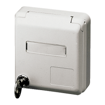 Mennekes 4981 ,Cepex-Priza modulara CEE pentru montajul in carcase sau canale SCHUKO 16A 2 poli +E 230V IP44