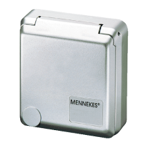 Mennekes 4984 ,Cepex-Priza modulara CEE pentru montajul in carcase sau canale SCHUKO 16A 2 poli +E 230V IP44