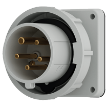 Mennekes 811 ,Stecher montaj pe perete fix , 16A 5 poli 1h-50V , IP67