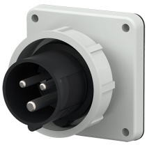 Mennekes 828 ,Stecher montaj pe perete fix , 16A 4 poli 7h 500V , IP67