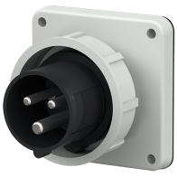 Mennekes 828 ,Stecher montaj pe perete fix , 16A 4 poli 7h 500V , IP67