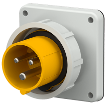 Mennekes 830 ,Stecher montaj pe perete fix , 32A 3 poli 4h 110V , IP67