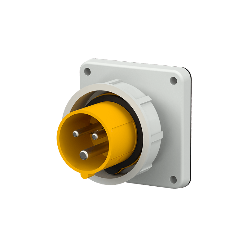 Mennekes 830 ,Stecher montaj pe perete fix , 32A 3 poli 4h 110V , IP67