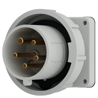 Mennekes 842 ,Stecher montaj pe perete fix , 32A 5 poli 1h-50V , IP67