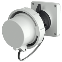 Mennekes 1257 ,Stecher montaj pe perete fix , 63A 4 poli 7h 500V , IP67