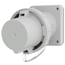 Mennekes 1295 ,Stecher montaj pe perete fix , 63A 5 poli 1h-50V , IP67