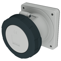 Mennekes 1406 ,Priza modulara CEE pentru montajul in carcase sau canale , 125A 5 poli 1h-50V , IP67