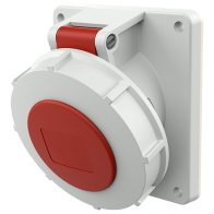 Mennekes 1808 ,Priza modulara CEE pentru montajul in carcase sau canale TwinCONTACT 32A 5 poli , 6h , 400V , IP67