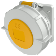 Mennekes 1809 ,Priza modulara CEE pentru montajul in carcase sau canale TwinCONTACT 32A 3 poli 4h 110V , IP67