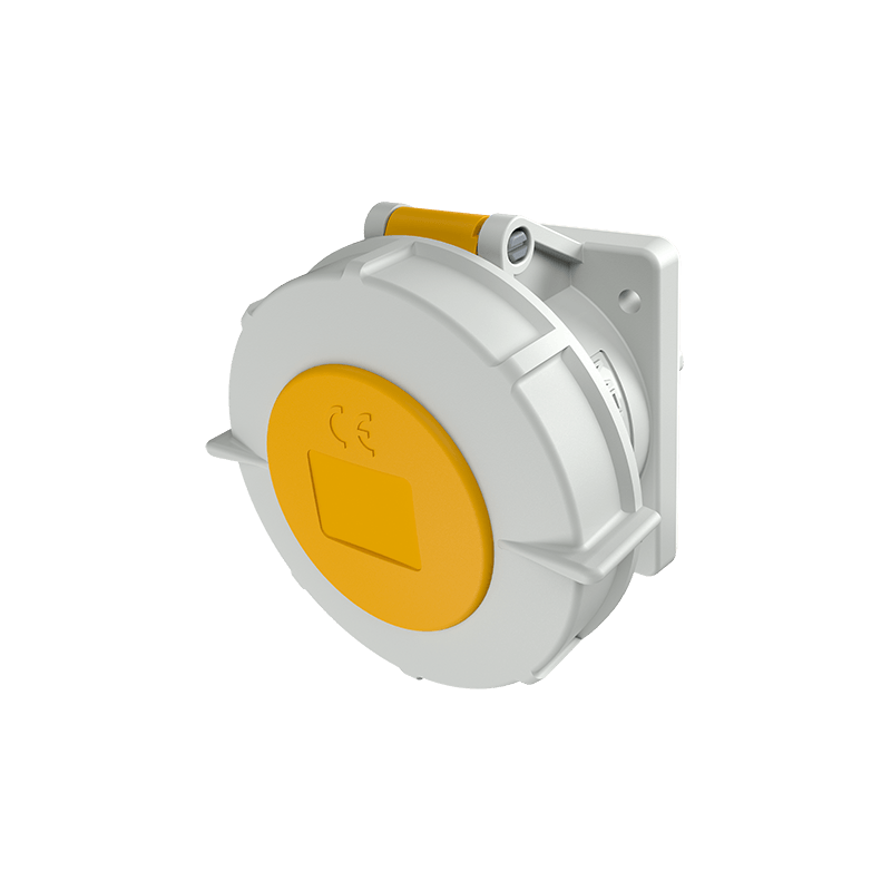 Mennekes 1809 ,Priza modulara CEE pentru montajul in carcase sau canale TwinCONTACT 32A 3 poli 4h 110V , IP67