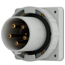 Mennekes 1940 ,Stecher montaj pe perete fix , 125A 5 poli 1h-50V , IP67