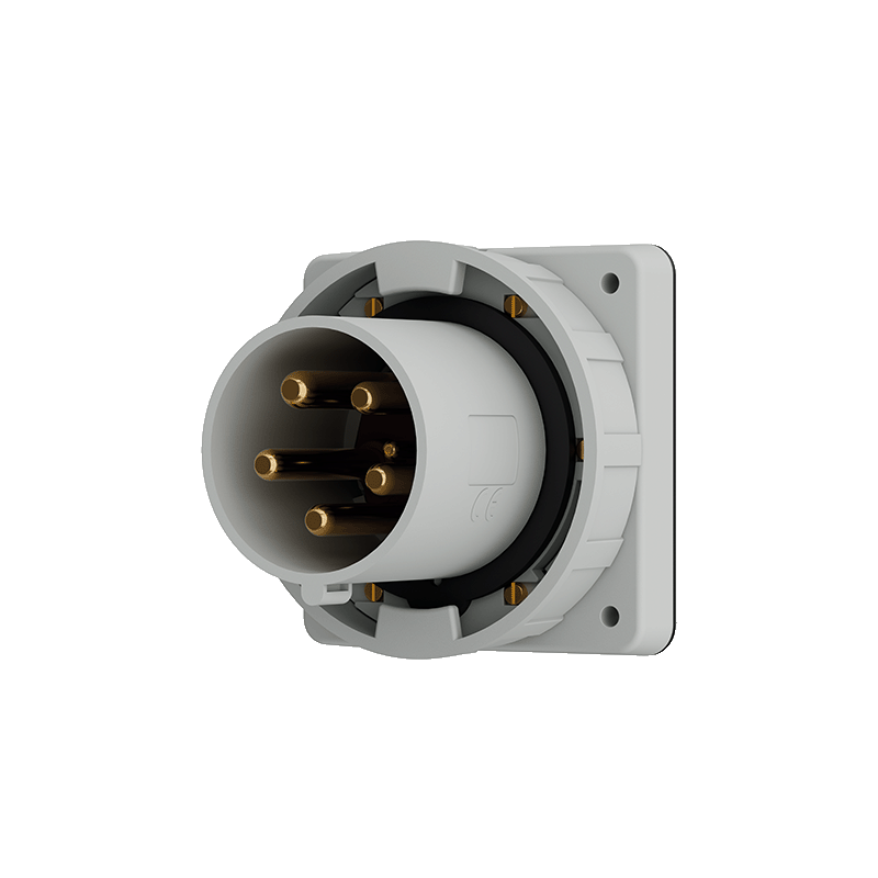 Mennekes 1940 ,Stecher montaj pe perete fix , 125A 5 poli 1h-50V , IP67